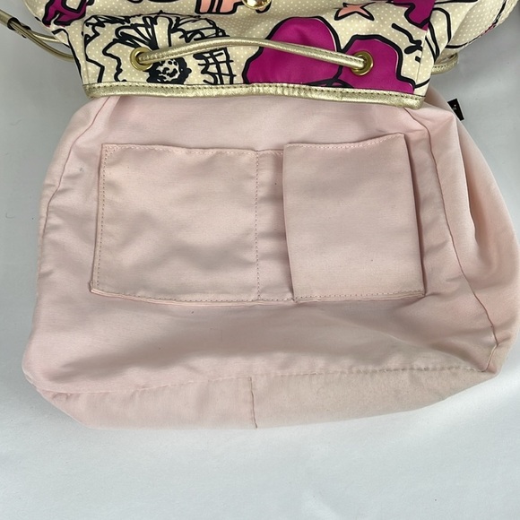 Coach Poppy Kyra Floral Fabric Backpack 81278-F19284 Cream Magenta Pink Fuchsia - Picture 15 of 16